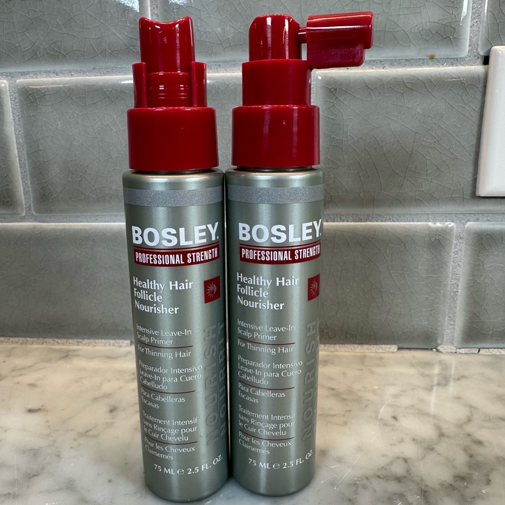Set of 2 Bosley Professional Strength Follicle Nourisher for Thinning Hair